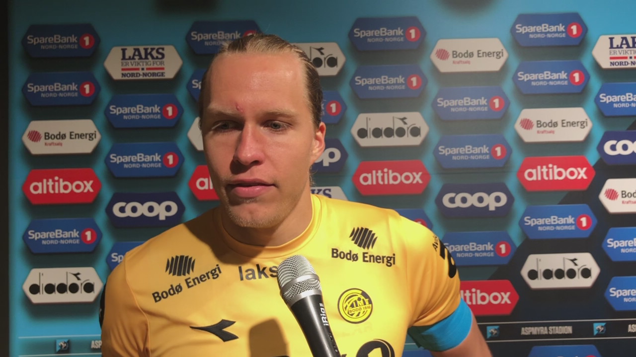 Martin Bjørnbak etter kampen mot Sandefjord